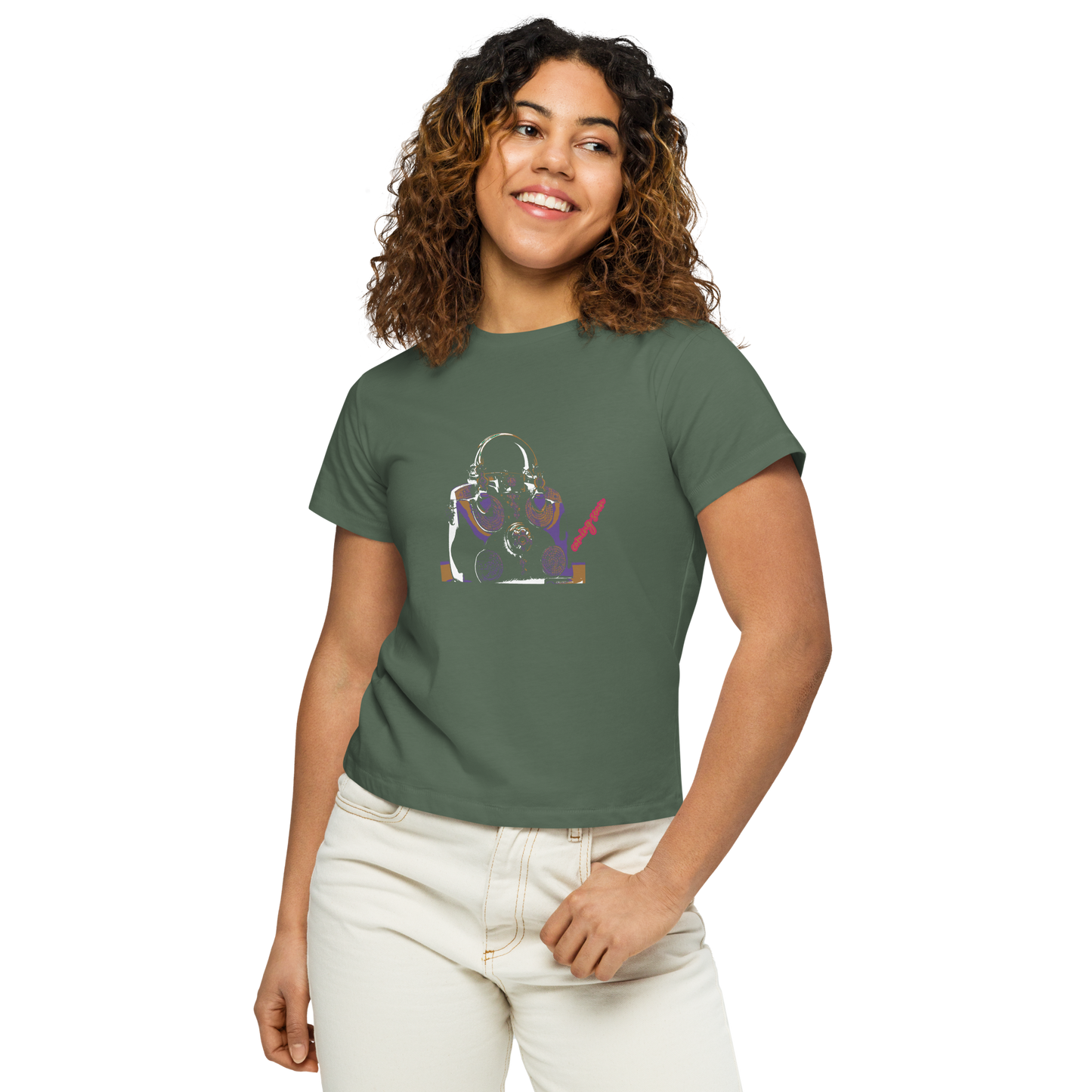 Women’s high-waisted t-shirt