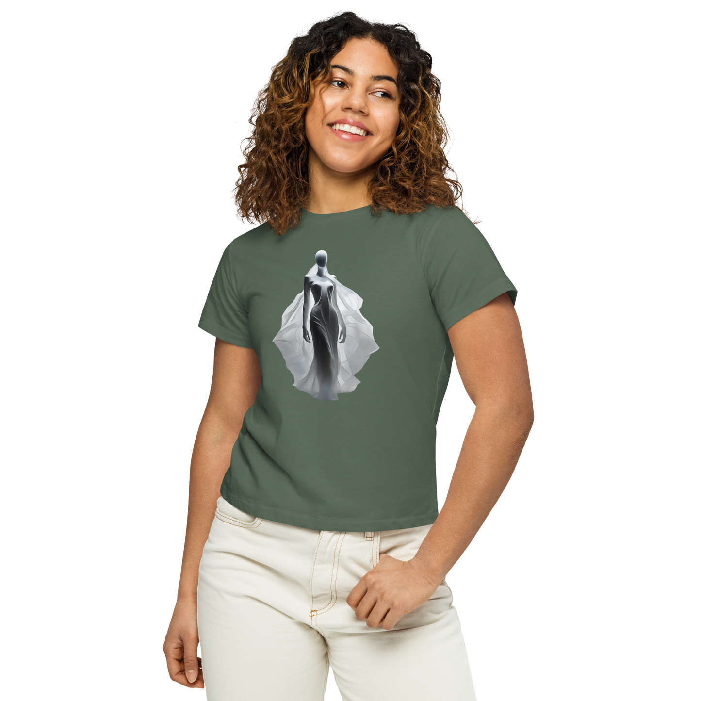 Women’s high-waisted t-shirt