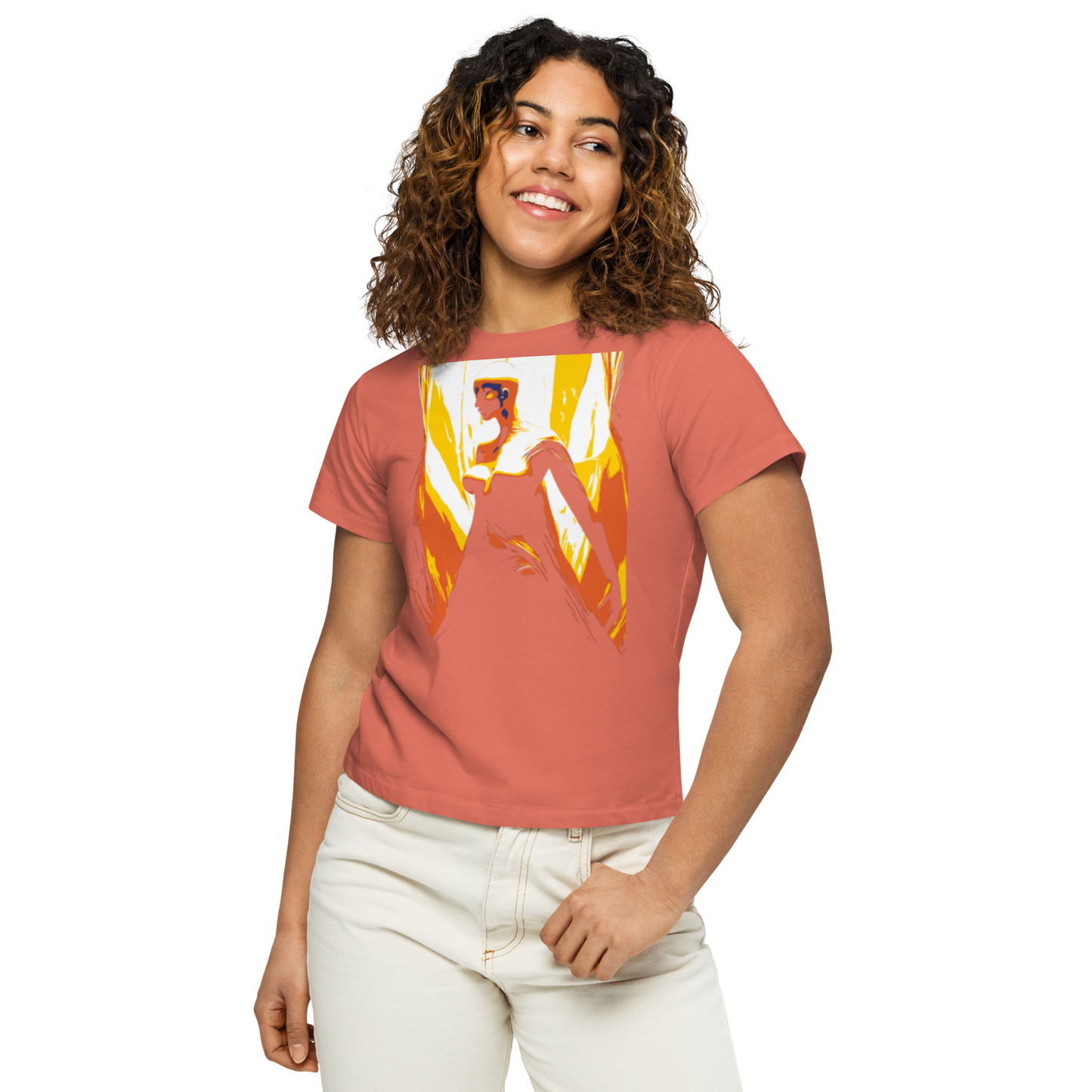 Women’s high-waisted t-shirt