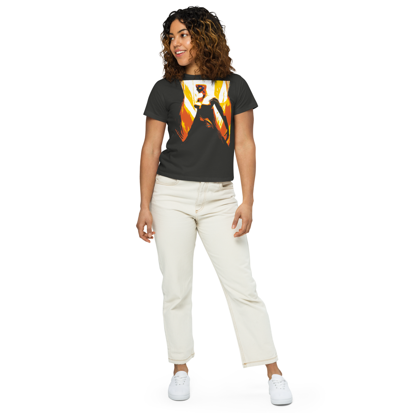 Women’s high-waisted t-shirt