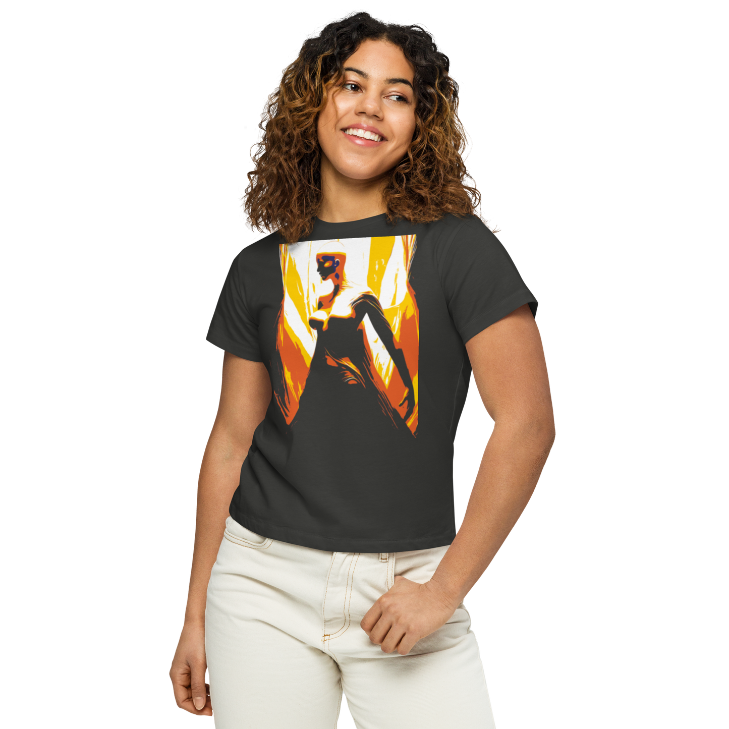 Women’s high-waisted t-shirt