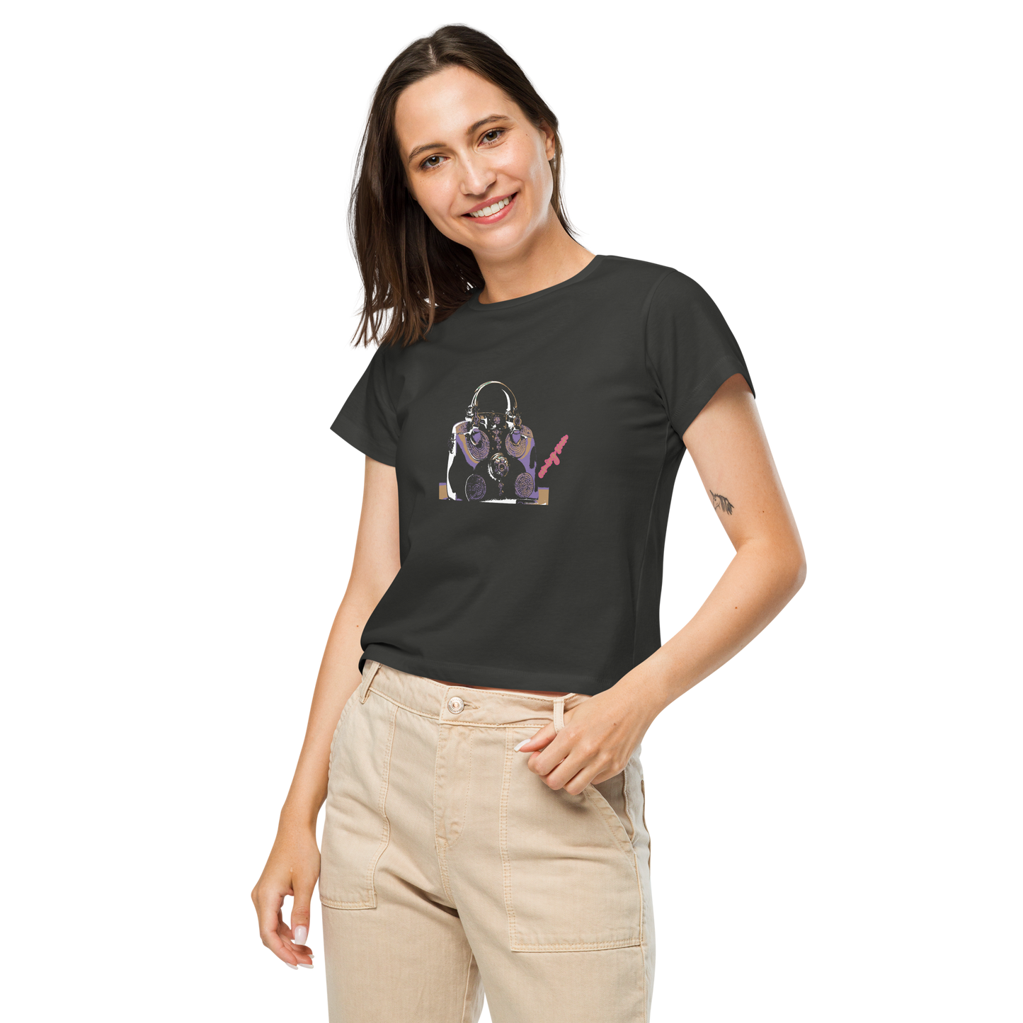 Women’s high-waisted t-shirt