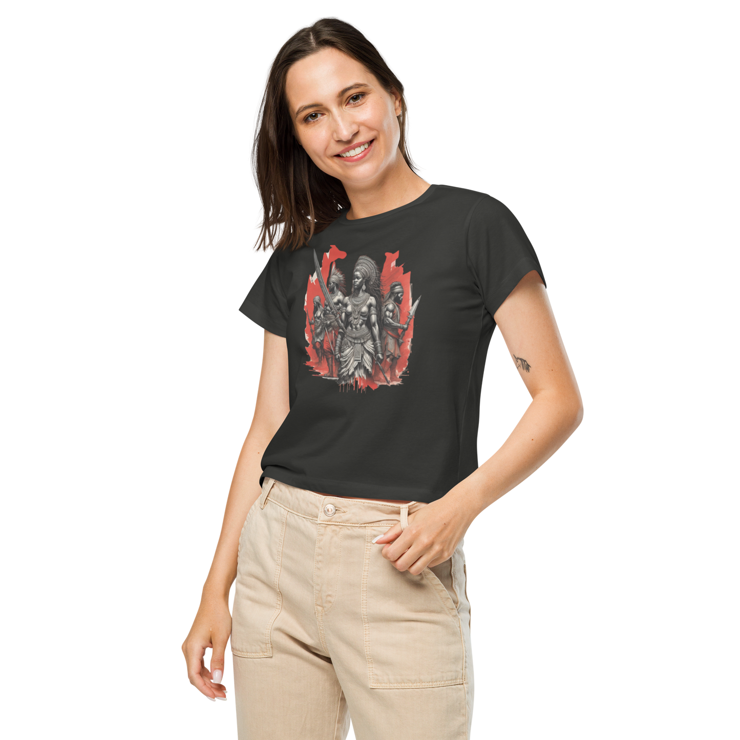 Women’s high-waisted t-shirt