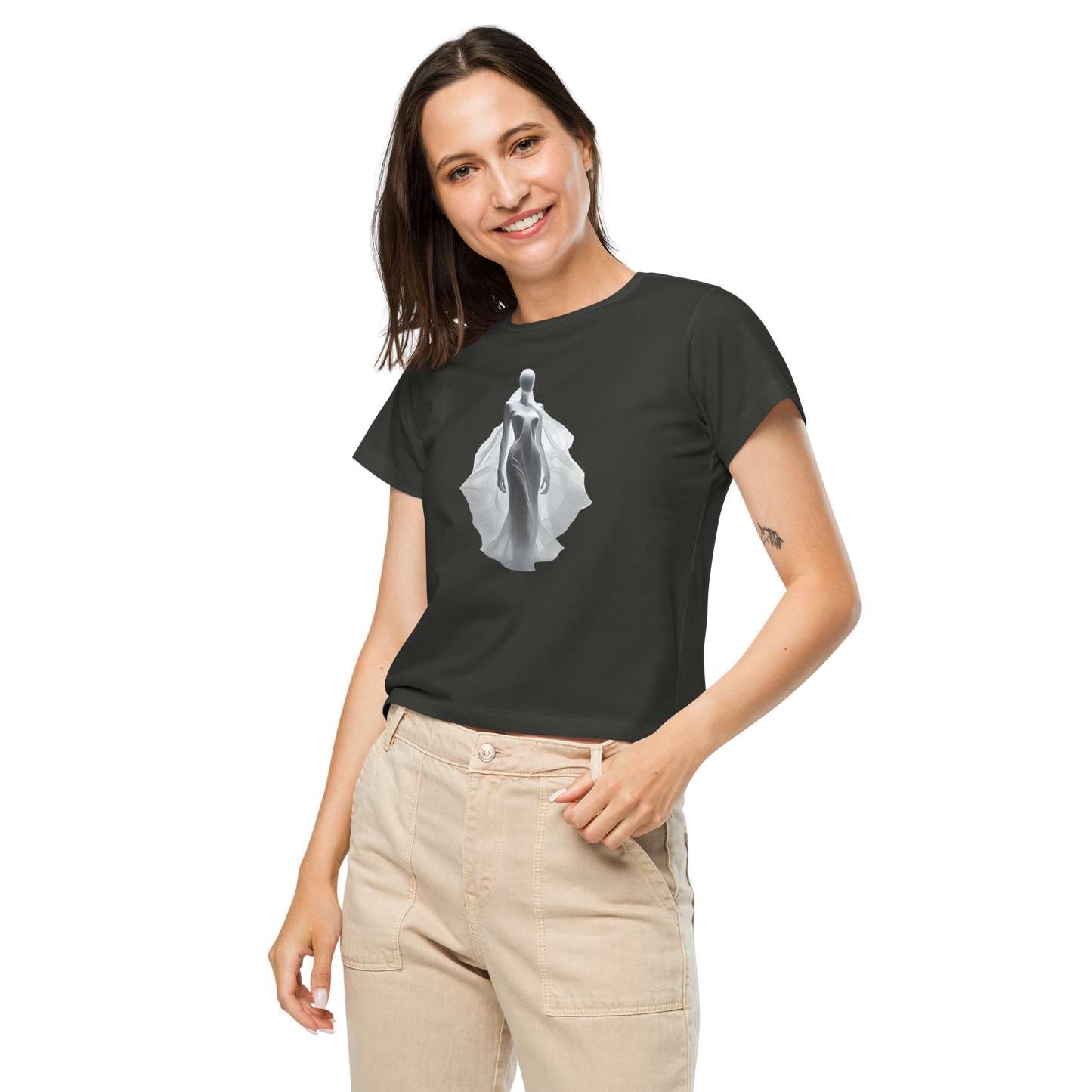 Women’s high-waisted t-shirt