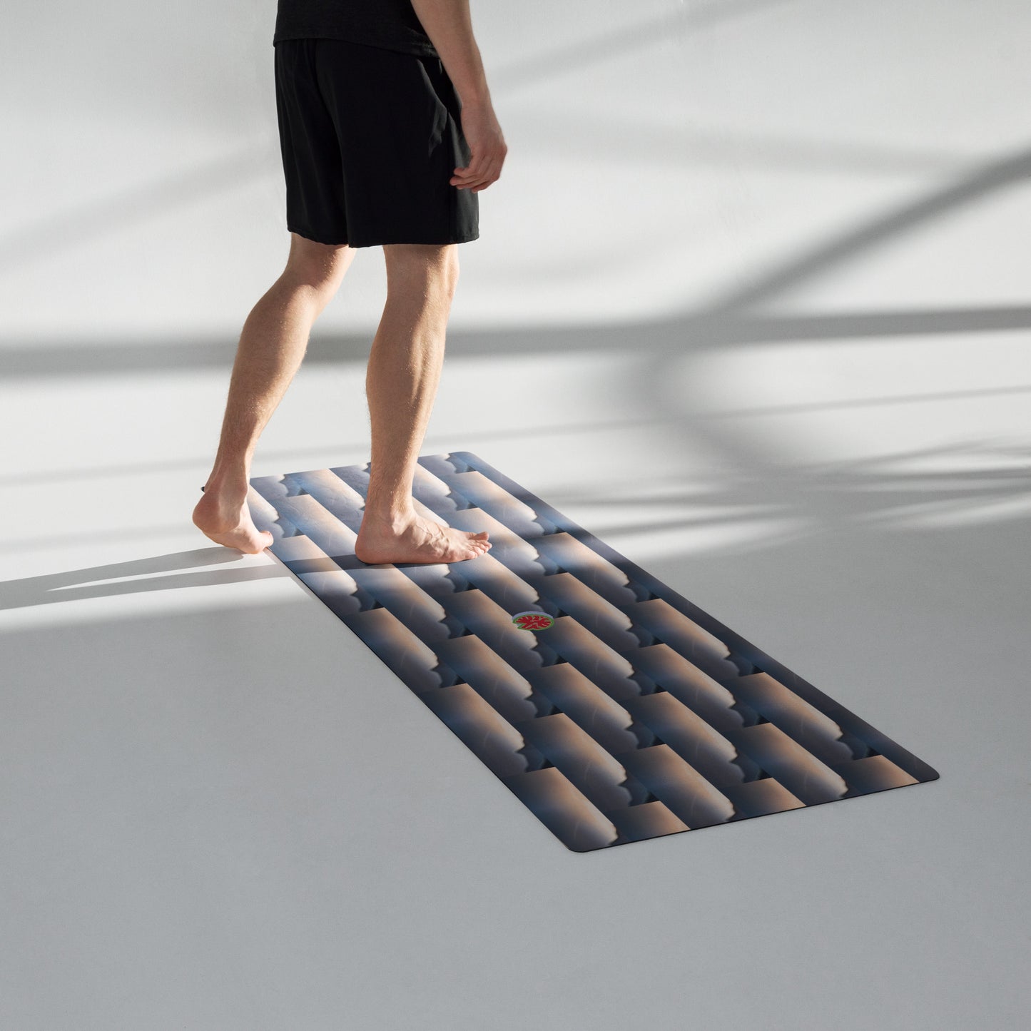 Elevate your yoga experience with our yoga mat, where style meets functionality to enrich your yoga practice sessions. Crafted with a durable rubber base and topped with luxurious microsuede top for optimal grip and support. The anti-slip rubber bottom ensures stability during exercises, meditation and yoga practices.
