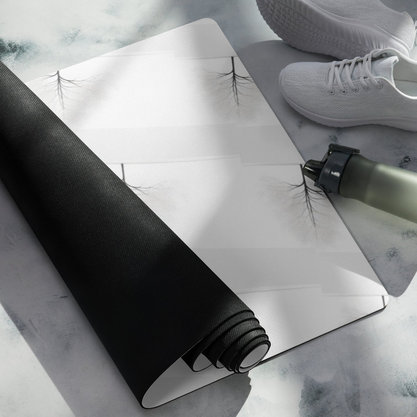 Elevate your yoga experience with our yoga mat, where style meets functionality to enrich your yoga practice sessions. Crafted with a durable rubber base and topped with luxurious microsuede top for optimal grip and support. The anti-slip rubber bottom ensures stability during exercises, meditation and yoga practices.