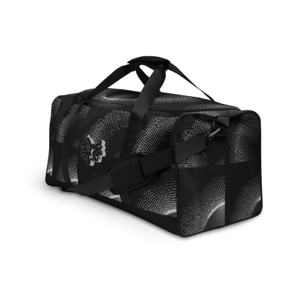 A fusion of durability, style, and practicality. The elegance of its art, makes it a statement piece beyond just a duffle bag. Crafted with meticulous attention to detail, ample interior space, adjustable padded straps and dual handles checks comfortability and convenience. Stability is guaranteed with T-piping. Elevate your travels with our Artisan Duffle Bag.