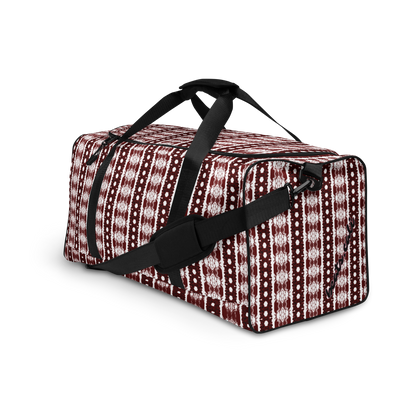BEATS.CALI duffle bag is built to last. Its robust construction, featuring 100% polyester with black interlining, ensures it can handle the demands of your busiest days. With a generous interior space measuring 22" x 11.5" x 11.5", staying organized has never been easier. Utilize the multiple pockets, including a secure zipper pocket, to keep your essentials within reach.&nbsp; our duffle bag ensures stability with T-piping, providing peace of mind as you navigate daily.
