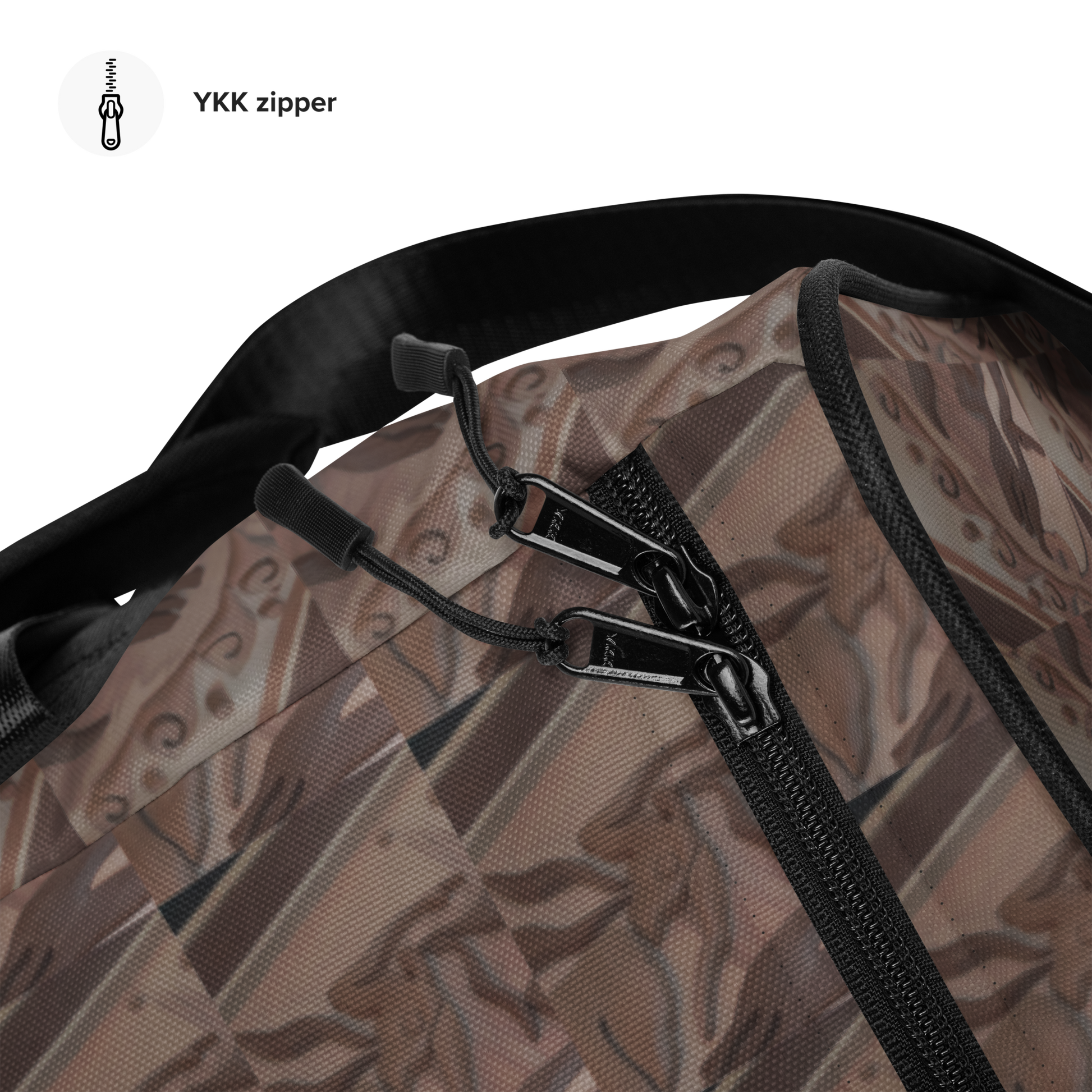 BEATS.CALI duffle bag is built to last. Its robust construction, featuring 100% polyester with black interlining, ensures it can handle the demands of your busiest days. With a generous interior space measuring 22" x 11.5" x 11.5", staying organized has never been easier. Utilize the multiple pockets, including a secure zipper pocket, to keep your essentials within reach.&nbsp; our duffle bag ensures stability with T-piping, providing peace of mind as you navigate daily.