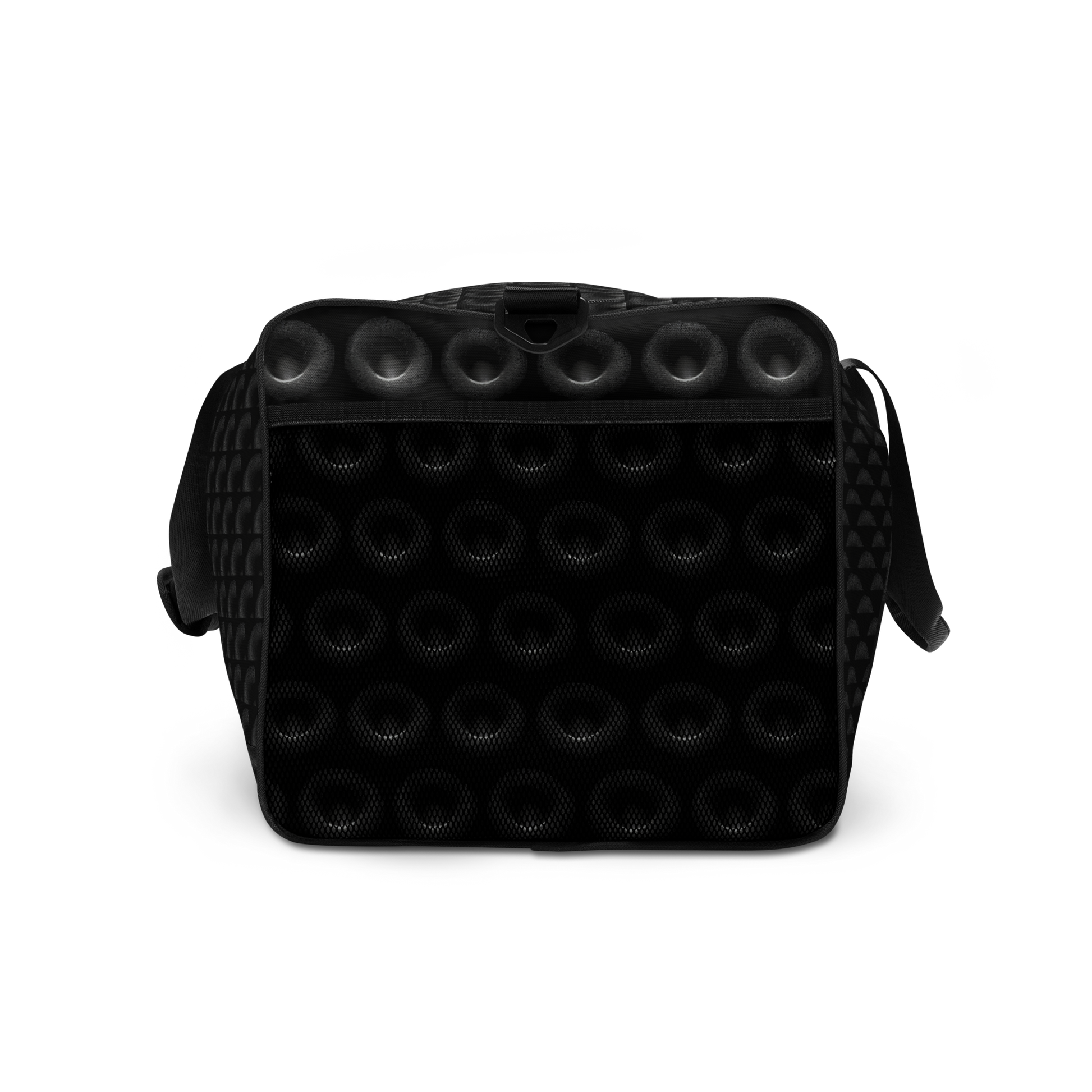 BEATS.CALI duffle bag is built to last. Its robust construction, featuring 100% polyester with black interlining, ensures it can handle the demands of your busiest days. With a generous interior space measuring 22" x 11.5" x 11.5", staying organized has never been easier. Utilize the multiple pockets, including a secure zipper pocket, to keep your essentials within reach.&nbsp; our duffle bag ensures stability with T-piping, providing peace of mind as you navigate daily.