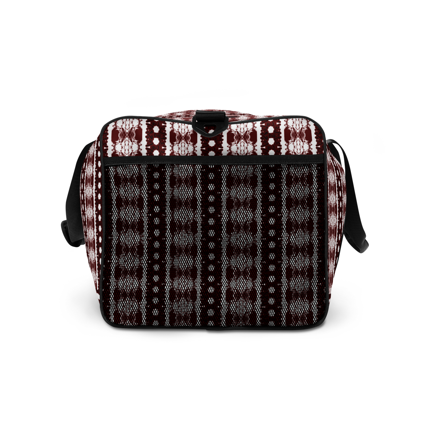 BEATS.CALI duffle bag is built to last. Its robust construction, featuring 100% polyester with black interlining, ensures it can handle the demands of your busiest days. With a generous interior space measuring 22" x 11.5" x 11.5", staying organized has never been easier. Utilize the multiple pockets, including a secure zipper pocket, to keep your essentials within reach.&nbsp; our duffle bag ensures stability with T-piping, providing peace of mind as you navigate daily.