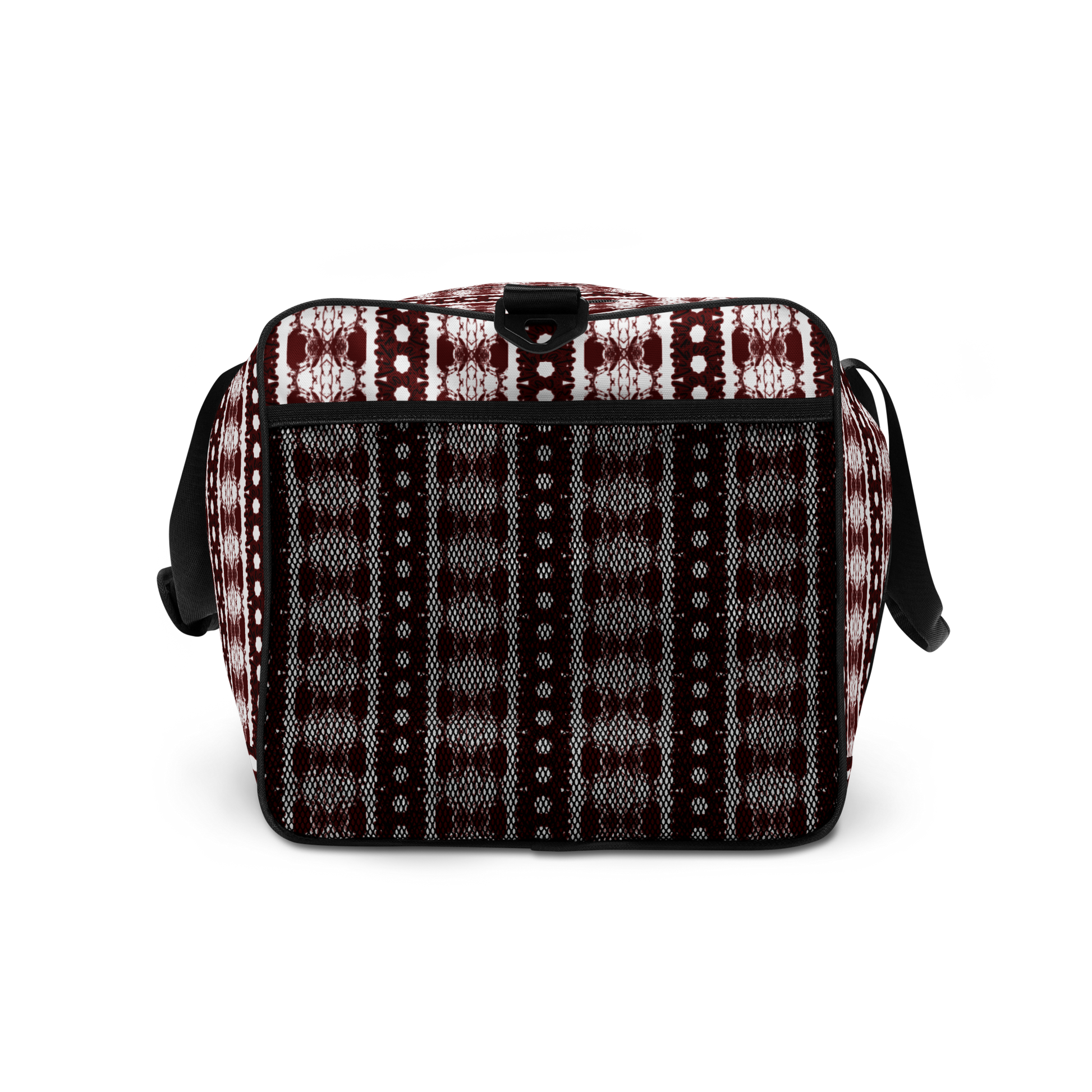 BEATS.CALI duffle bag is built to last. Its robust construction, featuring 100% polyester with black interlining, ensures it can handle the demands of your busiest days. With a generous interior space measuring 22" x 11.5" x 11.5", staying organized has never been easier. Utilize the multiple pockets, including a secure zipper pocket, to keep your essentials within reach.&nbsp; our duffle bag ensures stability with T-piping, providing peace of mind as you navigate daily.