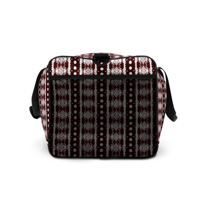 BEATS.CALI duffle bag is built to last. Its robust construction, featuring 100% polyester with black interlining, ensures it can handle the demands of your busiest days. With a generous interior space measuring 22" x 11.5" x 11.5", staying organized has never been easier. Utilize the multiple pockets, including a secure zipper pocket, to keep your essentials within reach.&nbsp; our duffle bag ensures stability with T-piping, providing peace of mind as you navigate daily.