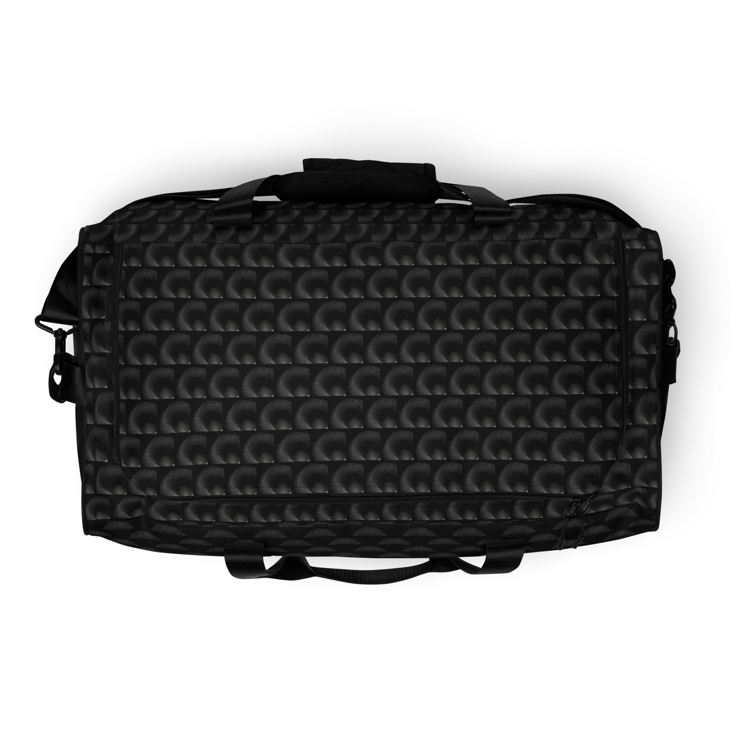 BEATS.CALI duffle bag is built to last. Its robust construction, featuring 100% polyester with black interlining, ensures it can handle the demands of your busiest days. With a generous interior space measuring 22" x 11.5" x 11.5", staying organized has never been easier. Utilize the multiple pockets, including a secure zipper pocket, to keep your essentials within reach.&nbsp; our duffle bag ensures stability with T-piping, providing peace of mind as you navigate daily.