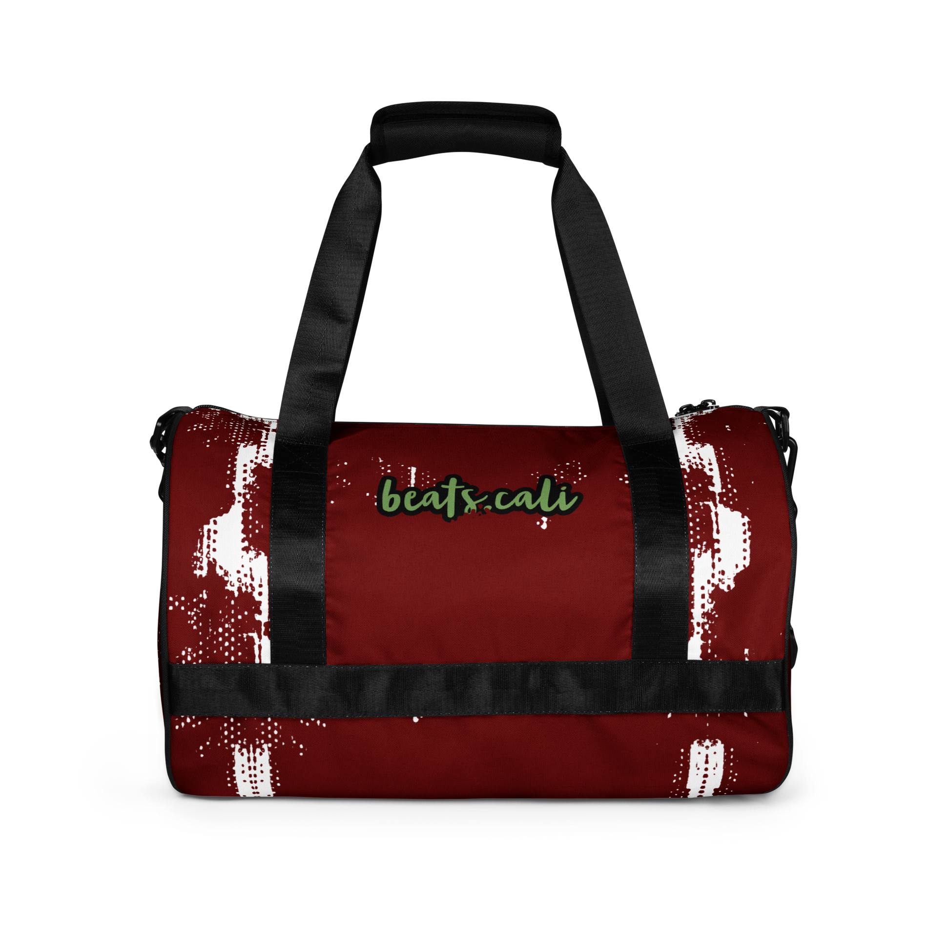 Crafted from durable 100% polyester and featuring sturdy, water-resistant fabric, this gym bag from beats.cali. combines fun with functionality. Perfect for stashing your workout essentials, it comes equipped with plenty of pockets to keep you organized. The fabric weight of 9.91 oz/yd² (336 g/m²) ensures durability.