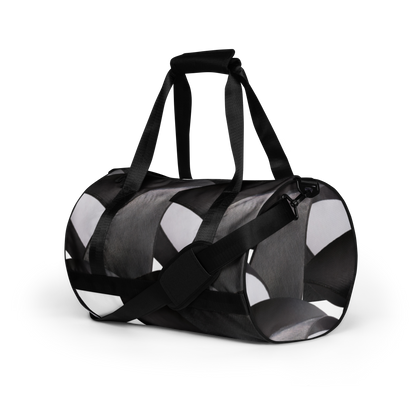 Crafted from durable 100% polyester and featuring sturdy, water-resistant fabric, this gym bag from beats.cali. combines fun with functionality. Perfect for stashing your workout essentials, it comes equipped with plenty of pockets to keep you organized. The fabric weight of 9.91 oz/yd² (336 g/m²) ensures durability.