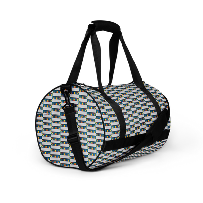 Crafted from durable 100% polyester and featuring sturdy, water-resistant fabric, this gym bag from beats.cali. combines fun with functionality. Perfect for stashing your workout essentials, it comes equipped with plenty of pockets to keep you organized. The fabric weight of 9.91 oz/yd² (336 g/m²) ensures durability.