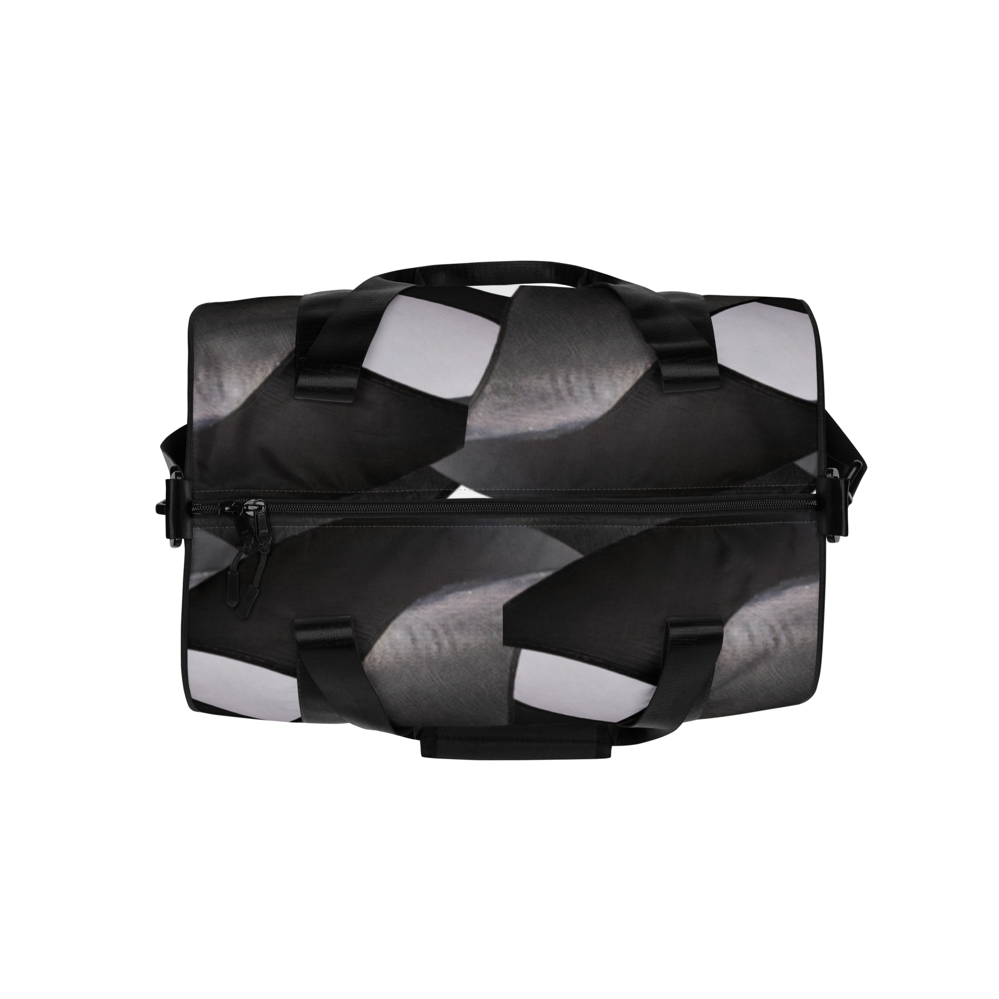 Crafted from durable 100% polyester and featuring sturdy, water-resistant fabric, this gym bag from beats.cali. combines fun with functionality. Perfect for stashing your workout essentials, it comes equipped with plenty of pockets to keep you organized. The fabric weight of 9.91 oz/yd² (336 g/m²) ensures durability.