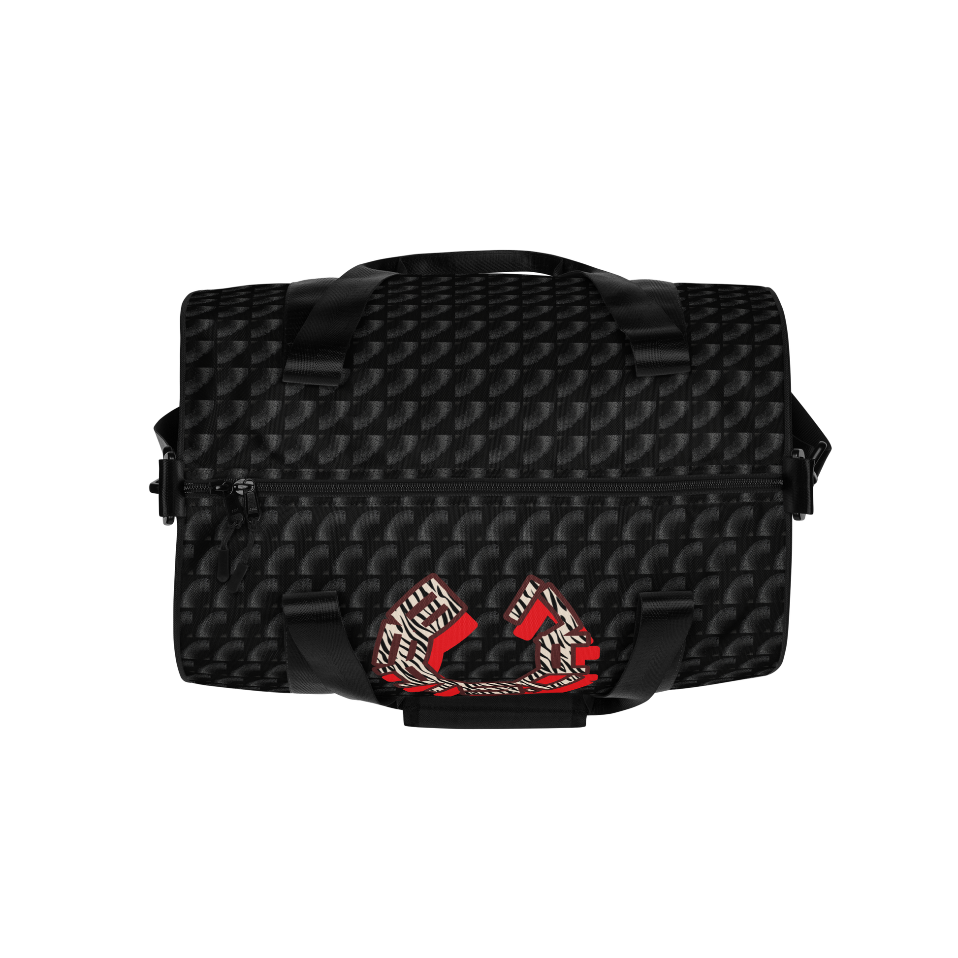 Crafted from durable 100% polyester and featuring sturdy, water-resistant fabric, this gym bag from beats.cali. combines fun with functionality. Perfect for stashing your workout essentials, it comes equipped with plenty of pockets to keep you organized. The fabric weight of 9.91 oz/yd² (336 g/m²) ensures durability.