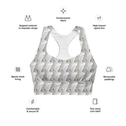 Longline sports bra