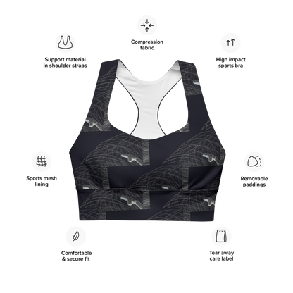 Longline sports bra