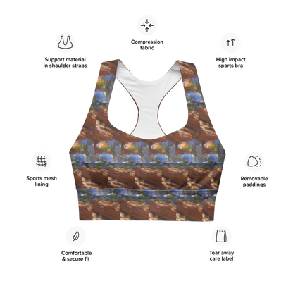 Longline sports bra