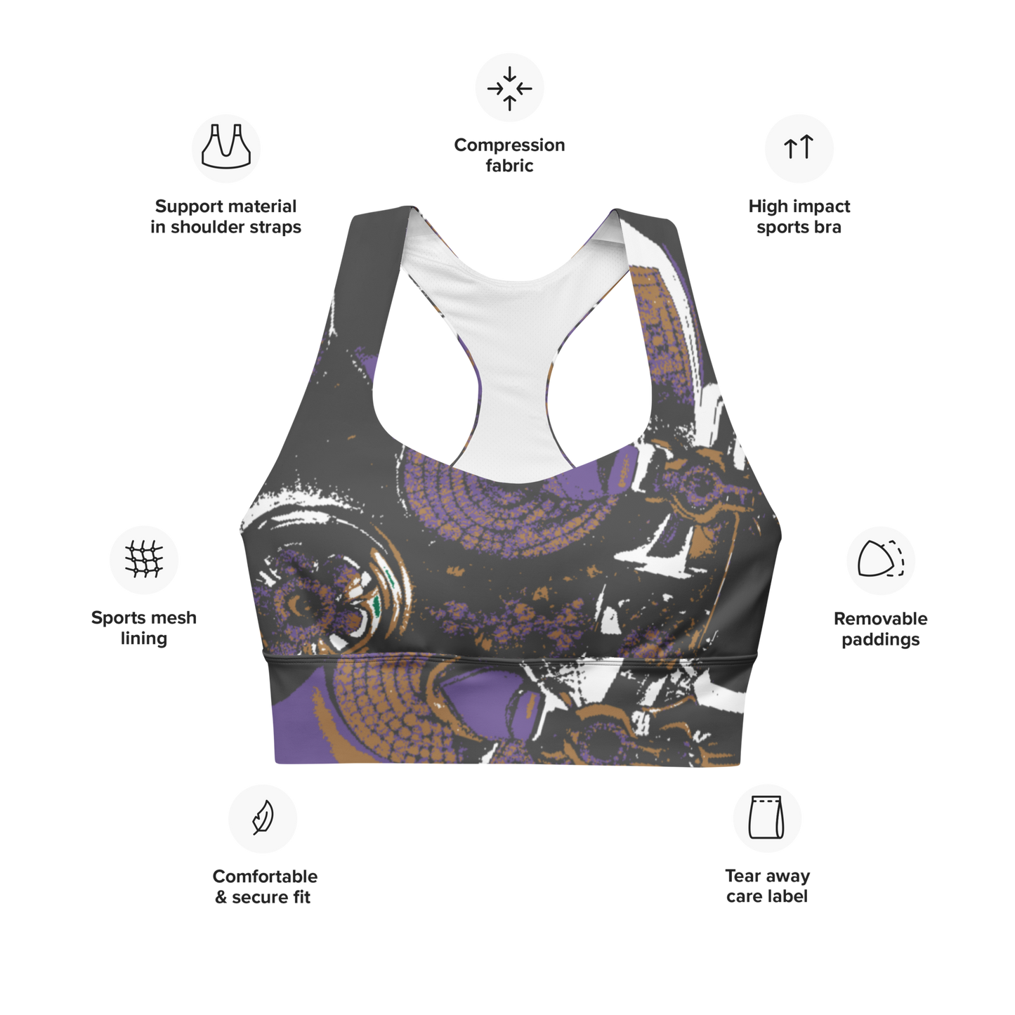 Longline sports bra