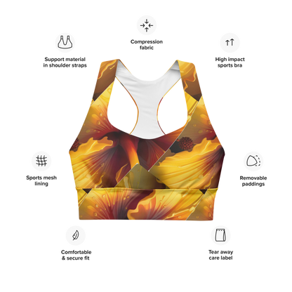 Longline sports bra