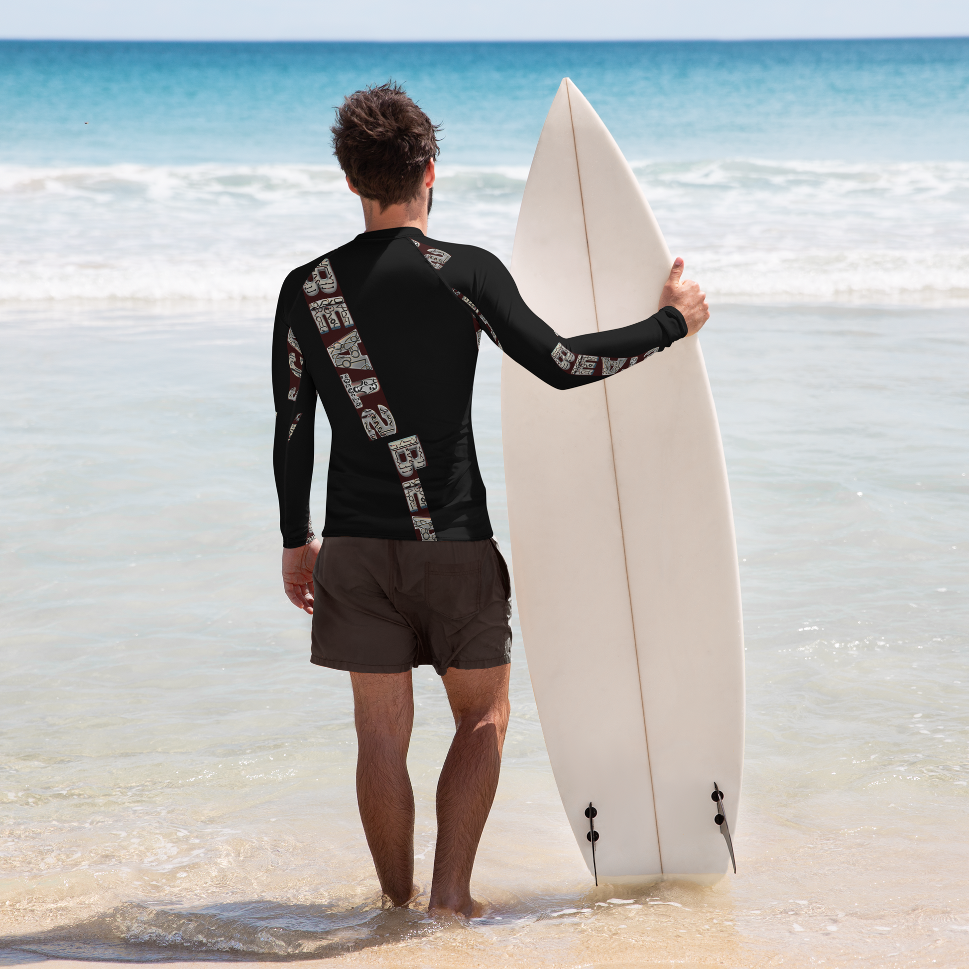 Constructed from 82% polyester and 18% spandex, this rash guard features a soft, four-way stretch fabric that contours perfectly to your body, thus providing unmatched comfort during all activities. Engage confidently; with your skin safeguarded against damaging UV rays, its UPF 50+ protection ensures that ultimate protection. With flat ergonomic seams and cover stitching, beats.cali’s rash guards are built for endurance, letting you concentrate on your performance without concern for wear and tear. 