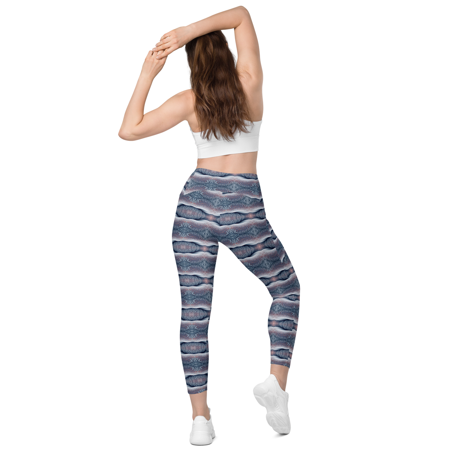 Crossover leggings with pockets