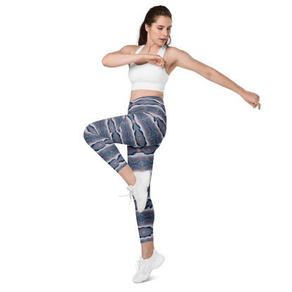 Crossover leggings with pockets