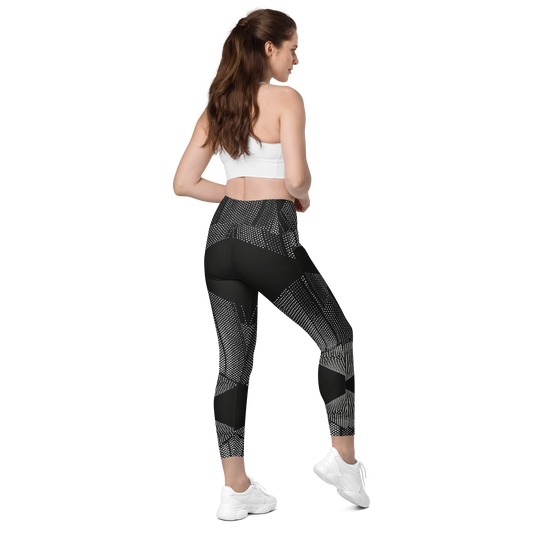 Crossover leggings with pockets