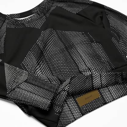Recycled long-sleeve crop top