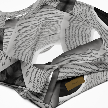 Recycled long-sleeve crop top