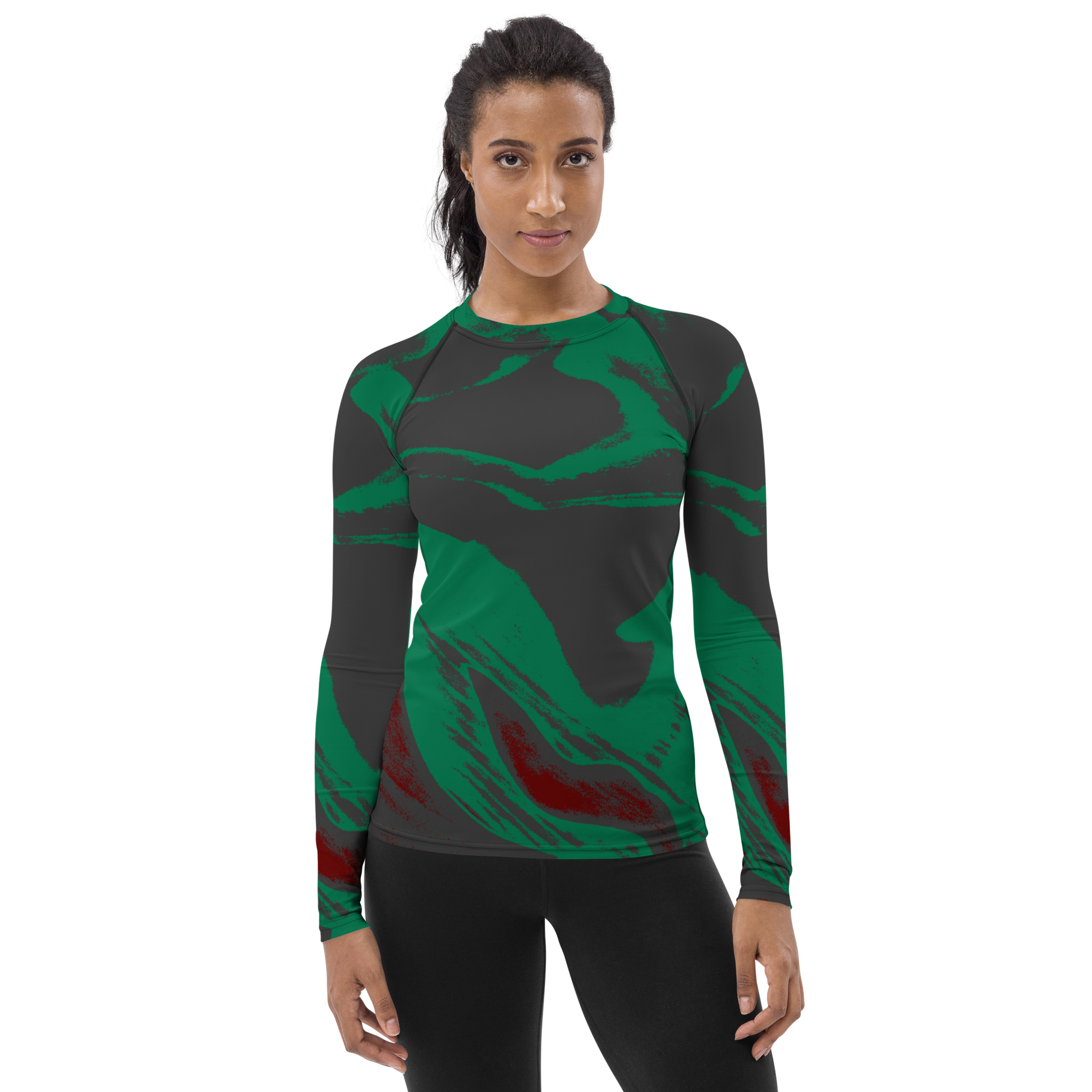 Experience the perfect fusion of artistry, functionality, and durability with our beats.cali-inspired rash guard. Meticulous construction, with reinforced seams and cover stitching, guarantees lasting quality to meet the challenges of your active life. The tailored design, with smooth ergonomic seams and an extended torso, provides comfort and coverage, focusing your mind on the sport. Featuring beats.cali's unique art-inspired design, this rash guard adds a personal touch to your athletic wardrobe. 