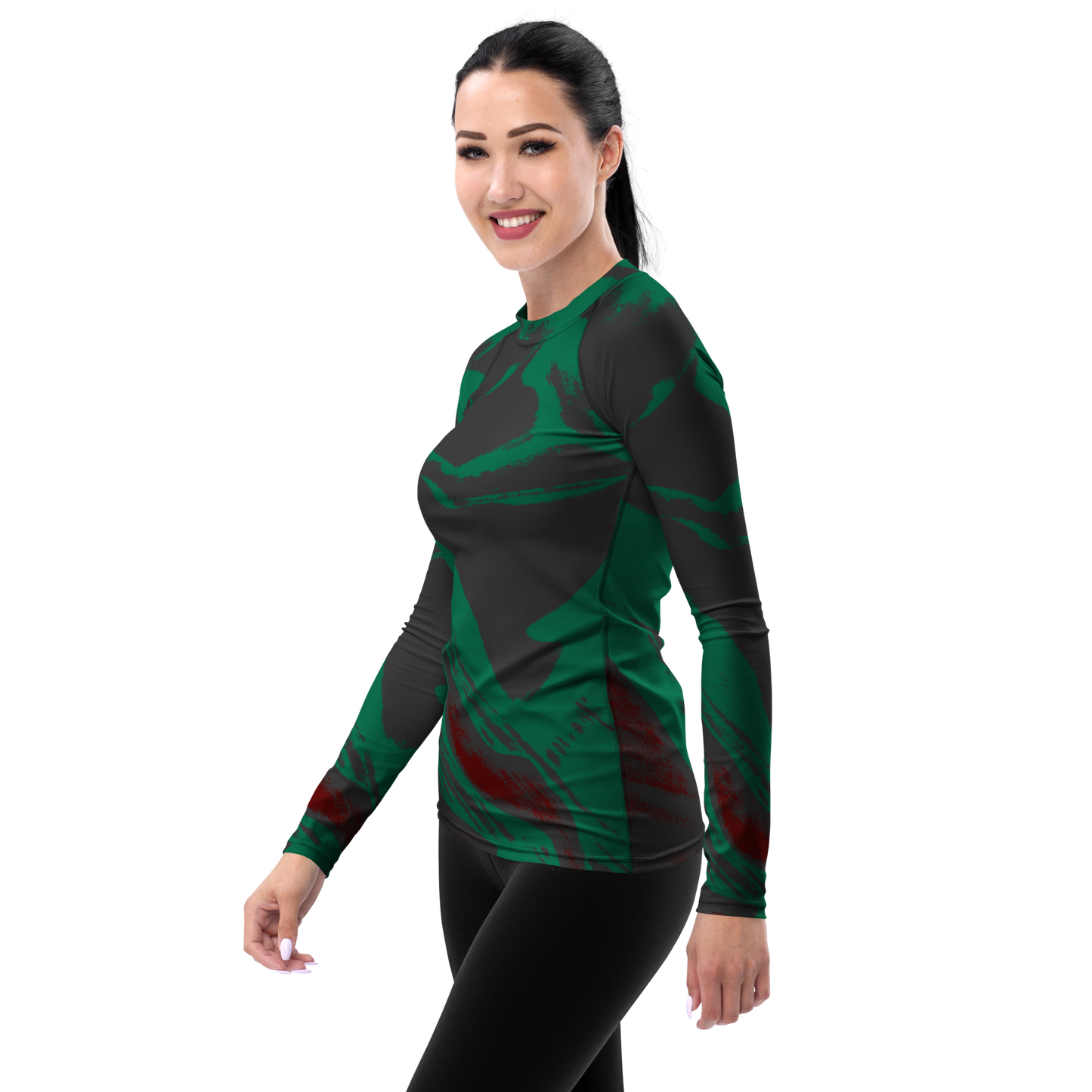 Experience the perfect fusion of artistry, functionality, and durability with our beats.cali-inspired rash guard. Meticulous construction, with reinforced seams and cover stitching, guarantees lasting quality to meet the challenges of your active life. The tailored design, with smooth ergonomic seams and an extended torso, provides comfort and coverage, focusing your mind on the sport. Featuring beats.cali's unique art-inspired design, this rash guard adds a personal touch to your athletic wardrobe. 