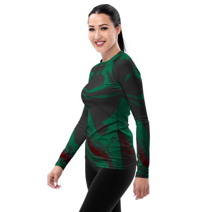 Experience the perfect fusion of artistry, functionality, and durability with our beats.cali-inspired rash guard. Meticulous construction, with reinforced seams and cover stitching, guarantees lasting quality to meet the challenges of your active life. The tailored design, with smooth ergonomic seams and an extended torso, provides comfort and coverage, focusing your mind on the sport. Featuring beats.cali's unique art-inspired design, this rash guard adds a personal touch to your athletic wardrobe. 