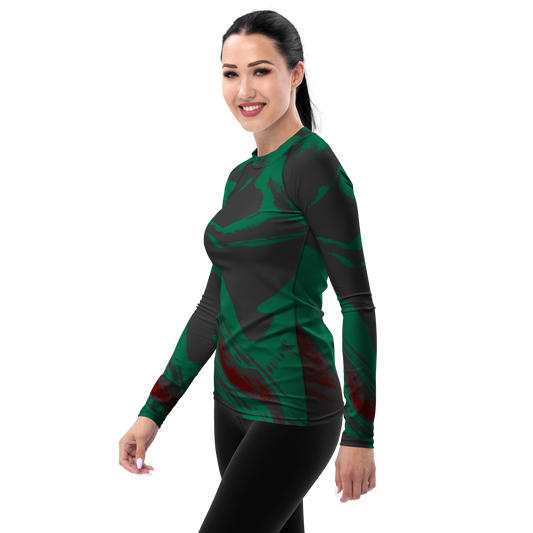 Experience the perfect fusion of artistry, functionality, and durability with our beats.cali-inspired rash guard. Meticulous construction, with reinforced seams and cover stitching, guarantees lasting quality to meet the challenges of your active life. The tailored design, with smooth ergonomic seams and an extended torso, provides comfort and coverage, focusing your mind on the sport. Featuring beats.cali's unique art-inspired design, this rash guard adds a personal touch to your athletic wardrobe. 