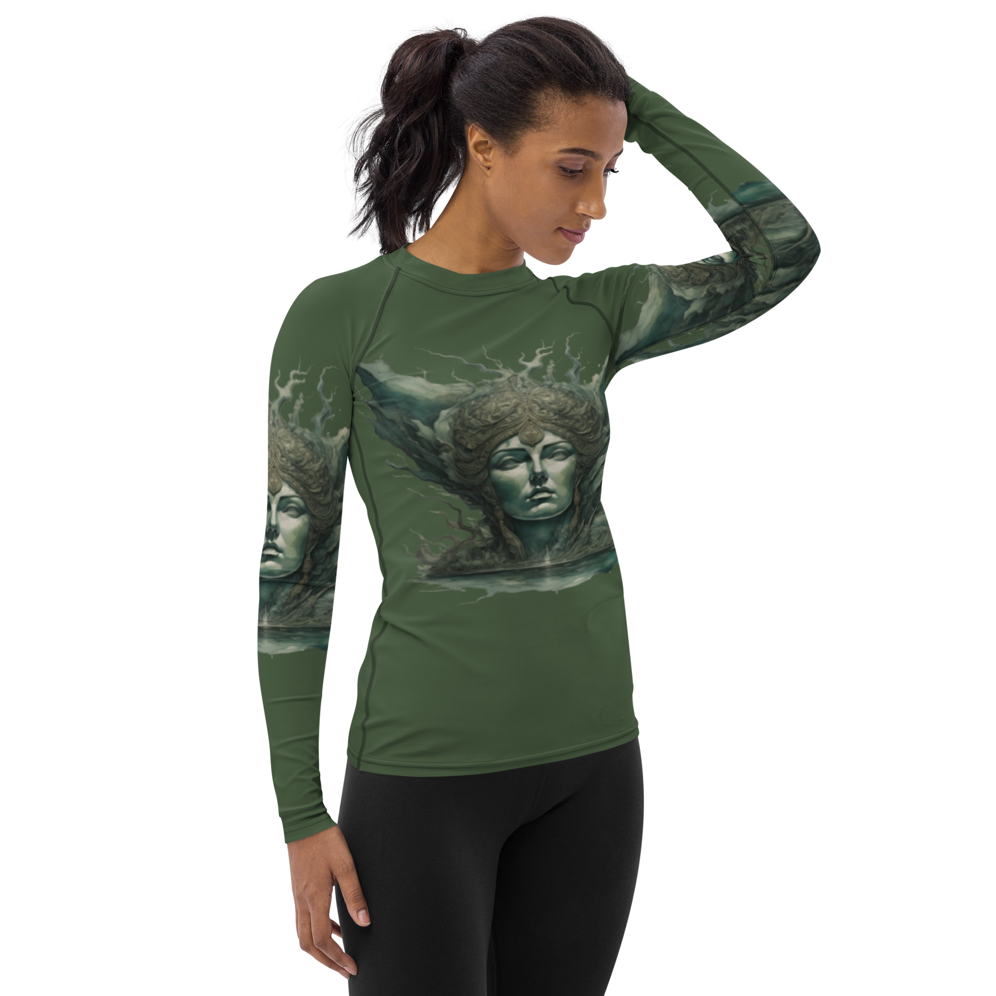 Experience the perfect fusion of artistry, functionality, and durability with our beats.cali-inspired rash guard. Meticulous construction, with reinforced seams and cover stitching, guarantees lasting quality to meet the challenges of your active life. The tailored design, with smooth ergonomic seams and an extended torso, provides comfort and coverage, focusing your mind on the sport. Featuring beats.cali's unique art-inspired design, this rash guard adds a personal touch to your athletic wardrobe. 