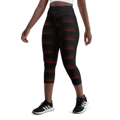 Art meets activewear!  These yoga leggings are super soft, stretchy, and ultra-comfortable. Each pair crafted for both yoga sessions and everyday style, is precision-cut and hand-sewn after printing, offering a four-way stretch for optimal flexibility whilst the raised waistband ensures a secure fit and the smooth microfiber yarn of the blend of premium polyester and spandex adds to its comfort. All in all; just quality craftsmanship!