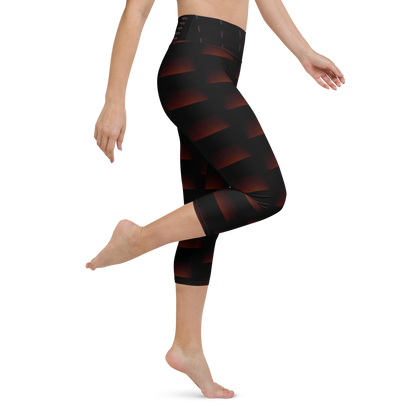 Art meets activewear!  These yoga leggings are super soft, stretchy, and ultra-comfortable. Each pair crafted for both yoga sessions and everyday style, is precision-cut and hand-sewn after printing, offering a four-way stretch for optimal flexibility whilst the raised waistband ensures a secure fit and the smooth microfiber yarn of the blend of premium polyester and spandex adds to its comfort. All in all; just quality craftsmanship!