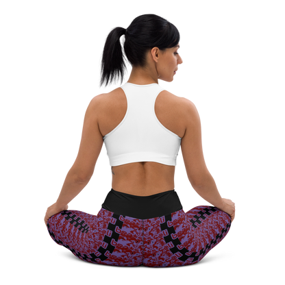 Art meets activewear!  These yoga leggings are super soft, stretchy, and ultra-comfortable. Each pair crafted for both yoga sessions and everyday style, is precision-cut and hand-sewn after printing, offering a four-way stretch for optimal flexibility whilst the raised waistband ensures a secure fit and the smooth microfiber yarn of the blend of premium polyester and spandex adds to its comfort. All in all; just quality craftsmanship! 