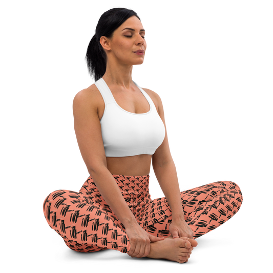 Art meets activewear!  These yoga leggings are super soft, stretchy, and ultra-comfortable. Each pair crafted for both yoga sessions and everyday style, is precision-cut and hand-sewn after printing, offering a four-way stretch for optimal flexibility whilst the raised waistband ensures a secure fit and the smooth microfiber yarn of the blend of premium polyester and spandex adds to its comfort. All in all; just quality craftsmanship! 