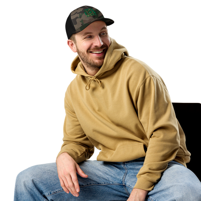 Camouflage trucker hat