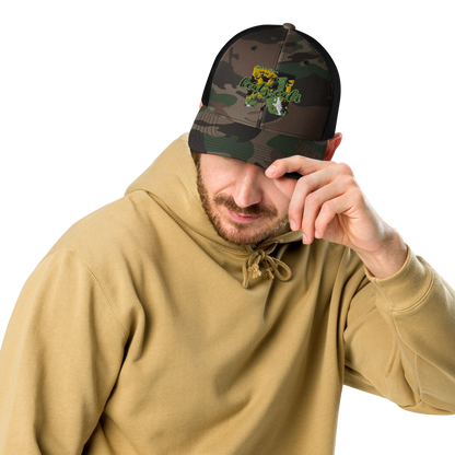 Camouflage trucker hat