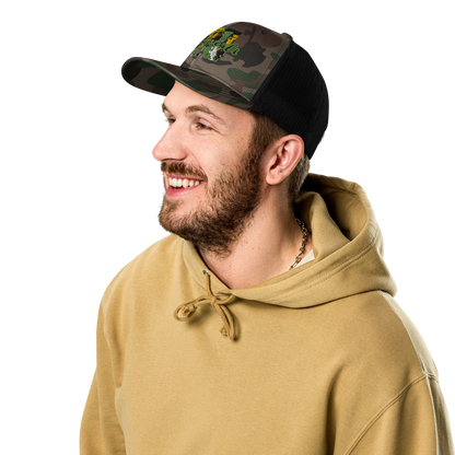 Camouflage trucker hat