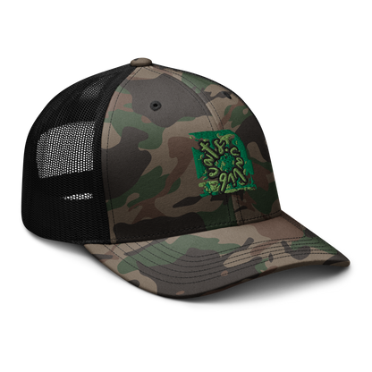 Camouflage trucker hat