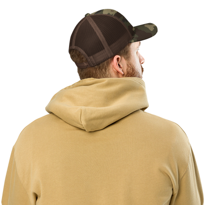 Camouflage trucker hat