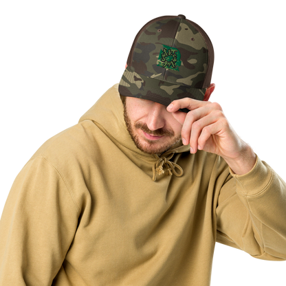 Camouflage trucker hat