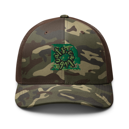 Camouflage trucker hat